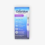 Clearblue Digital Advanced digitalni ovulacijski test spremlja estrogen in LH ter prepozna 4 plodne dni v ciklu. Jasen prikaz rezultatov.