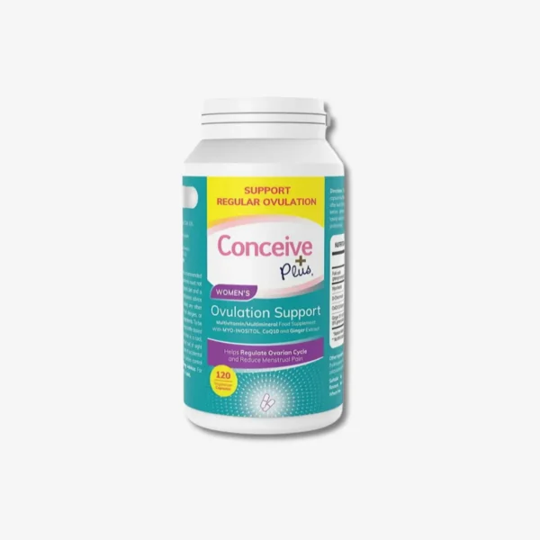 Conceive Plus, 120 kapsul za bolj redno ovulacijo, uravnane hormone in manj menstrualnih krčov. Z mioinozitolom, CoQ10, folatom in ingverjem — naravna podpora pri PCOS, nerednih ciklih in zanosit vi.