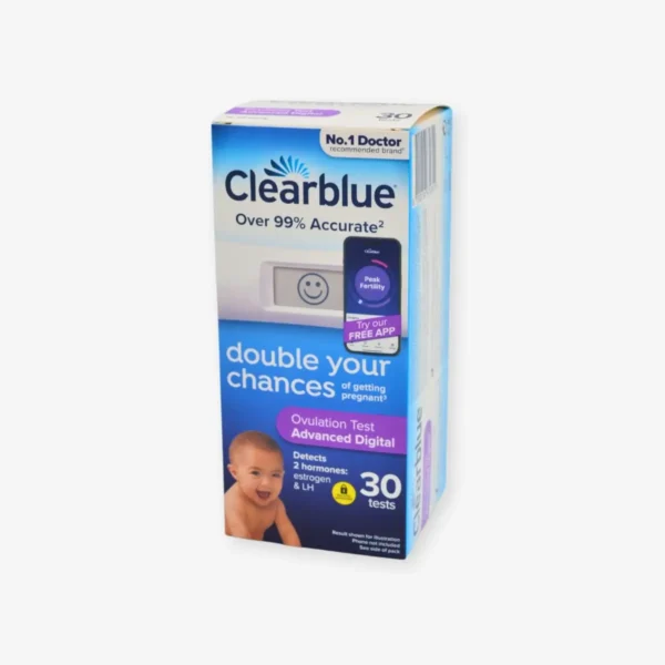 Ovulacijski test ClearBlue AdvanceClearblue® digitalni ovulacijski test za sledenje plodnim dnem