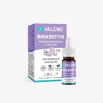 Valens Bibabiotik je naravno prehransko dopolnilo v obliki kapljic z blagodejnimi bakterijami in vitaminom D za dojenčke in otroke.