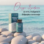 Valens Omega-3 Forte, visoka koncentracija EPK/DHK (700 mg) in IFOS certifikat za popolno čistost.
