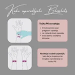 Blisslets zapestnice za slabost delujejo z nežnim pritiskom na akupresurno točko P6 in pomagajo lajšati slabost brez zdravil.