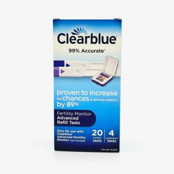 Clearblue testne paličice za monitor plodnosti omogočajo spremljanje plodnih dni in potrjevanje nosečnosti. Z monitorjem zaznavajo LH hormon ter omogočajo test nosečnosti do 3 dni pred menstruacijo.