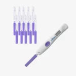 Clearblue Digital Advanced ovulacijski test spremlja estrogen in LH ter prepozna 4 plodne dni v ciklu. Jasen prikaz rezultatov.