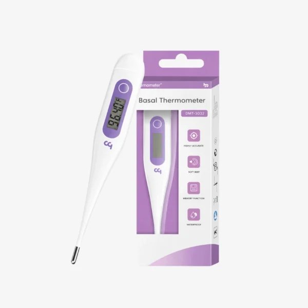 Digitalni bazalni termometer VincaLite omogoča merjenje bazalne telesne temperature vsak dan v tvojem ciklu, kar pomaga pri določanju in napovedi ovulacije.