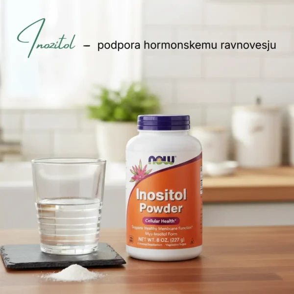Inozitol v prahu (mio-inozitol) podpira celično signalizacijo, presnovo maščob in glukoze ter delovanje živčnega sistema. Enostavna formula za vsakodnevno dopolnjevanje prehrane.