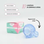 Lonček za zbiranje urina MaybeBaby – ergonomski, higienski, za enkratno uporabo. Idealen za test nosečnosti, ovulacijski test in pH test. 10 kom v paketu.