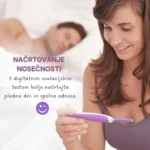 Clearblue Digital Advanced ovulacijski test spremlja estrogen in LH ter prepozna 4 plodne dni v ciklu. Jasen prikaz rezultatov.