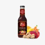 Osvežilni sok iz zgoščenega sadnega soka jabolk, rdeče pese, korenčka, pomaranče in ingverja. Pasteriziran in nefiltriran.