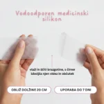 Vodoodporni Frida Mom silikonski obliži po carskem rezu za nežno zaščito in vlaženje brazgotine.