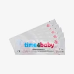 Time4Baby je ultra občutljiv ovulacijski test (10 mIU/ml), ki zazna porast LH 24–36 ur pred ovulacijo – tudi pri ženskah z nerednim ciklom ali nizkim LH.