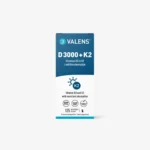 Valens D3000+K2 je prehransko dopolnilo v obliki ustnega pršila z visoko koncentracijo vitamina D3 iz naravnega vira, obogaten z vitaminom K2.